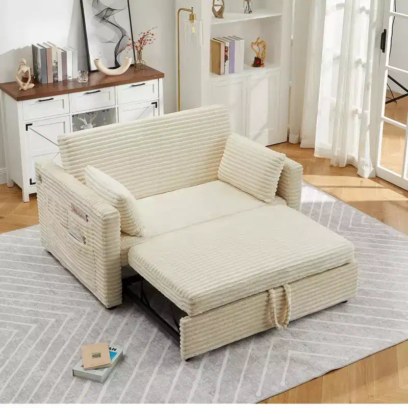 48 Loveseat Sleeper Sofa Bed for Living Room, Bedroom and Apartment