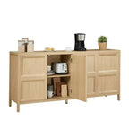 Buffet moderne Zeus & Ruta 67 avec portes Tip-On, charnières à fermeture amortie et fixation murale anti-basculement
