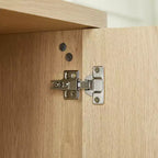 Buffet moderne Zeus & Ruta 67 avec portes Tip-On, charnières à fermeture amortie et fixation murale anti-basculement