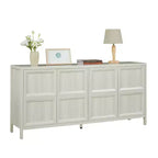Buffet moderne Zeus & Ruta 67 avec portes Tip-On, charnières à fermeture amortie et fixation murale anti-basculement