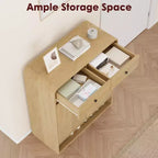 Meuble à chaussures étroit avec 2 tiroirs et 2 portes pour entrée et petits espaces