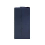 Meuble d'angle Dovelina avec étagères réglables, buffet, meuble à vin, meuble de cuisine et de salle à manger avec portes en bois - 31H x 31L, 36H x 31L