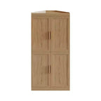 Meuble d'angle Dovelina avec étagères réglables, buffet, meuble à vin, meuble de cuisine et de salle à manger avec portes en bois - 31H x 31L, 36H x 31L