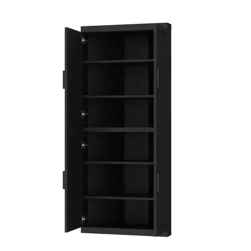 Meuble d'angle Dovelina avec étagères réglables, buffet, meuble à vin, meuble de cuisine et de salle à manger avec portes en bois - 31H x 31L, 36H x 31L