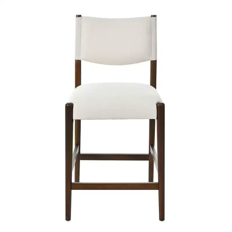 Tabourets de bar rembourrés Soli modernes en bois d'hévéa Christopher Knight Home (lot de 2)