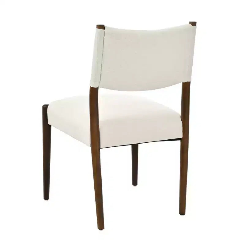 GDFStudio Benson Chaises de salle à manger modernes rembourrées en bois d'hévéa (Lot de 2)