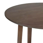 Christopher Knight Home Kenta Table de bar ronde moderne en bois d'hévéa de 89 cm de hauteur avec piètement géométrique à plusieurs pieds