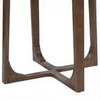 Christopher Knight Home Kenta Table de bar ronde moderne en bois d'hévéa de 89 cm de hauteur avec piètement géométrique à plusieurs pieds