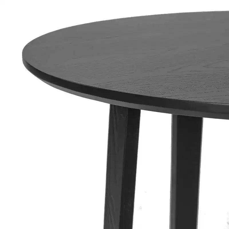 Christopher Knight Home Kenta Table de bar ronde moderne en bois d'hévéa de 89 cm de hauteur avec piètement géométrique à plusieurs pieds
