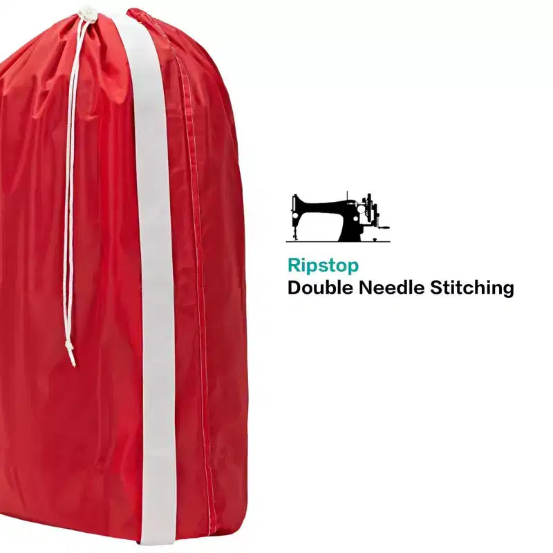 Sac à linge Narwey XL en nylon avec sangle, grand organiseur de vêtements sales