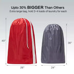 Sac à linge Narwey XL en nylon avec sangle, grand organiseur de vêtements sales