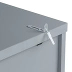 Garde-manger de cuisine autoportant de 74,8H, Armoire de rangement de style ferme avec étagères de porte, étagères réglables, plateaux coulissants et tiroirs - ModernLuxe