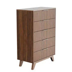 Karl Home Commode 5 Tiroirs Grille Panneaux de Particules P2 Panneaux de Fibres 30 po L.