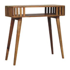 HomeRoots 33 Console en bois massif de chêne avec étagère