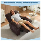 Fauteuil inclinable pivotant et basculant à 360° avec poches latérales, canapé de chambre d'enfant rembourré confortable, cadre en acier pour salon et petit espace.