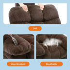 Fauteuil inclinable pivotant et basculant à 360° avec poches latérales, canapé de chambre d'enfant rembourré confortable, cadre en acier pour salon et petit espace.