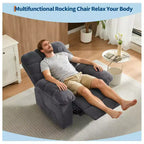 Fauteuil inclinable pivotant et basculant à 360° avec poches latérales, canapé de chambre d'enfant rembourré confortable, cadre en acier pour salon et petit espace.