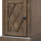 Table d'appoint classique, Table de chevet avec station de recharge, tiroir, armoire de rangement pour salon et chambre - ModernLuxe