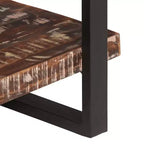 vidaXL Étagère finition couleur mélangée Bois de récupération massif et fer Grand modèle