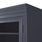 Armoire de cuisine haute avec prises de courant, meuble de rangement autonome avec 3 tiroirs et étagères réglables pour salle à manger