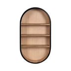 Étagère murale capsule en bois Kate et Laurel Hutton, Naturel, 16x28