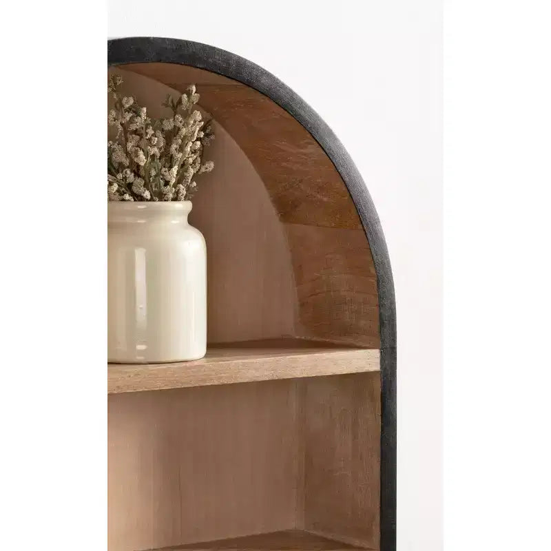 Étagère murale capsule en bois Kate et Laurel Hutton, Naturel, 16x28