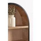 Étagère murale capsule en bois Kate et Laurel Hutton, Naturel, 16x28