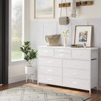 Commode en tissu à 10 tiroirs pour chambre à coucher, commode moderne de 114 cm de large avec cadre en acier et plateau en bois, grand organisateur de rangement avec bacs en tissu