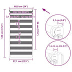 vidaXL Lot de 2 tabourets de bar pivotants réglables en polyester taupe