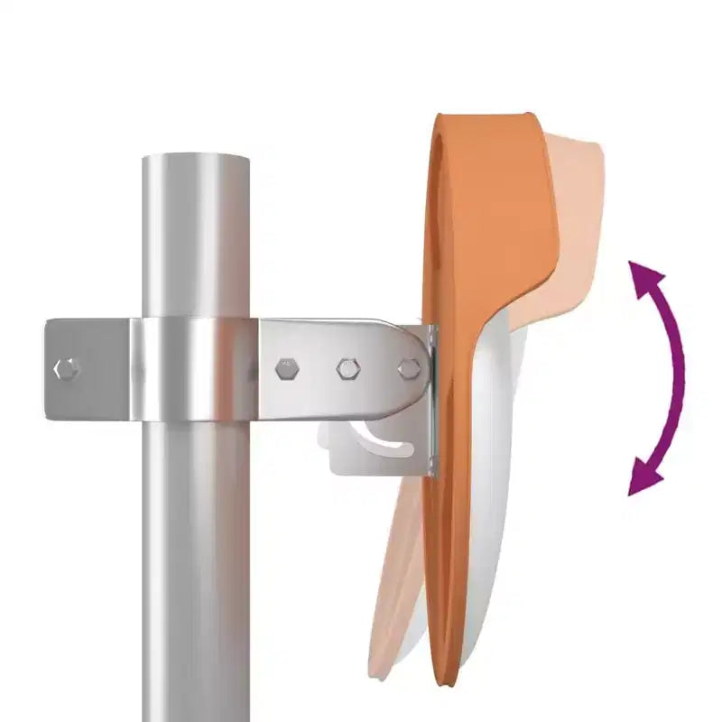 vidaXL Lot de 4 tabourets de bar Acier et MDF Argenté et marron Standard