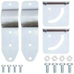 vidaXL Lot de 4 tabourets de bar Acier et MDF Argenté et marron Standard