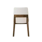 Chaises de salle à manger ModernLuxe, chaises d'appoint sans accoudoirs en bois d'hévéa avec siège rembourré - Lot de 2
