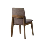 Chaises de salle à manger ModernLuxe, chaises d'appoint sans accoudoirs en bois d'hévéa avec siège rembourré - Lot de 2