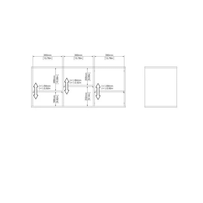 Tvilum, Banc de rangement Hyper 6, Jackson Hickory