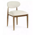 Meridian Furniture Riccio Cream Performance Fabric Upholstered Dining Side Chair, Set of 2