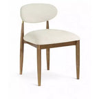 Meridian Furniture Riccio Cream Performance Fabric Upholstered Dining Side Chair, Set of 2