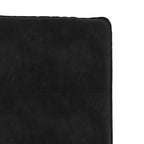 vidaXL Chaises de salle à manger, 4 pcs, velours noir, contreplaqué, métal