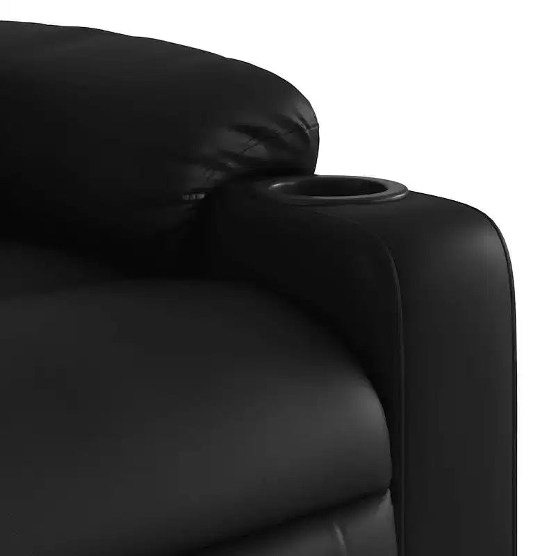 vidaXL Fauteuil inclinable de massage à levier noir