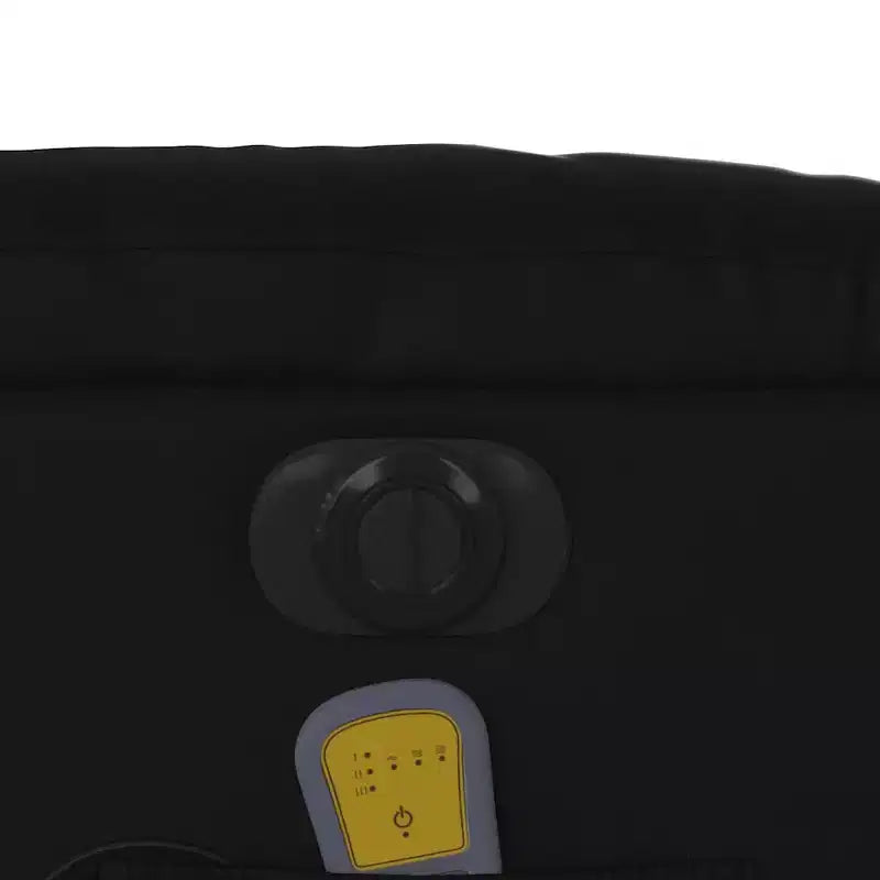 vidaXL Fauteuil inclinable de massage à levier noir