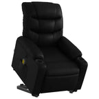vidaXL Fauteuil inclinable de massage à levier noir