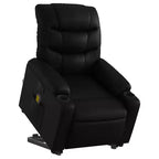 vidaXL Fauteuil inclinable de massage à levier noir