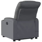 vidaXL Fauteuil inclinable de massage à levier noir