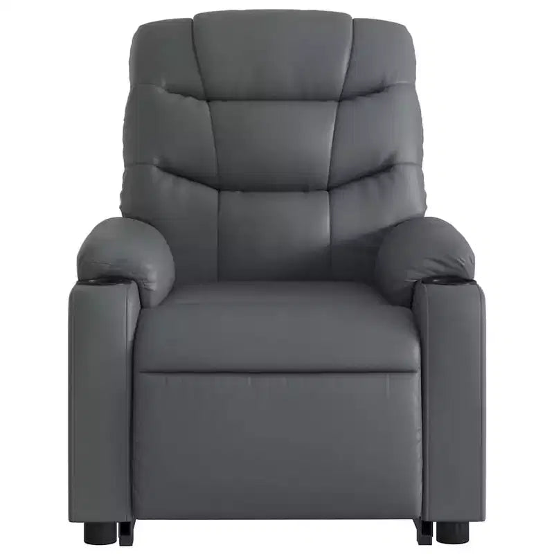 vidaXL Fauteuil inclinable de massage à levier noir