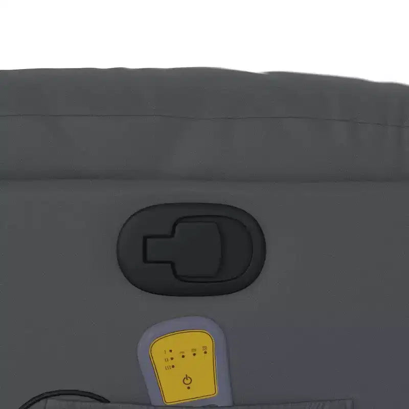 vidaXL Fauteuil inclinable de massage à levier noir