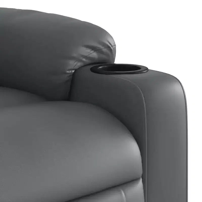 vidaXL Fauteuil inclinable de massage à levier noir