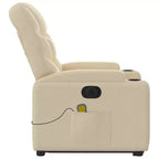 vidaXL Fauteuil inclinable de massage avec fonction releveur Gris clair