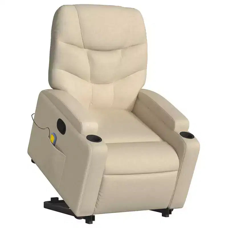 vidaXL Fauteuil inclinable de massage avec fonction releveur Gris clair