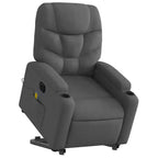vidaXL Fauteuil inclinable de massage avec fonction releveur Gris clair