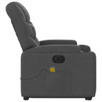 vidaXL Fauteuil inclinable de massage avec fonction releveur Gris clair