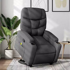 vidaXL Fauteuil inclinable de massage avec fonction releveur Gris clair